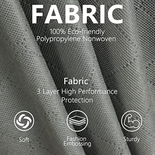 MIXC 4 Packs Underbed Storages, 100L Large Under Bed Storage Box with Lid, Storage Boxes with Lids, Storage Bags with Zip for Clothes, Comforters, Blankets, and Bedding