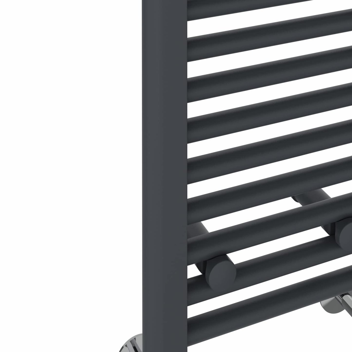 NRG Anthracite Heated Towel Rail Straight Designer Radiator, 1600×400mm