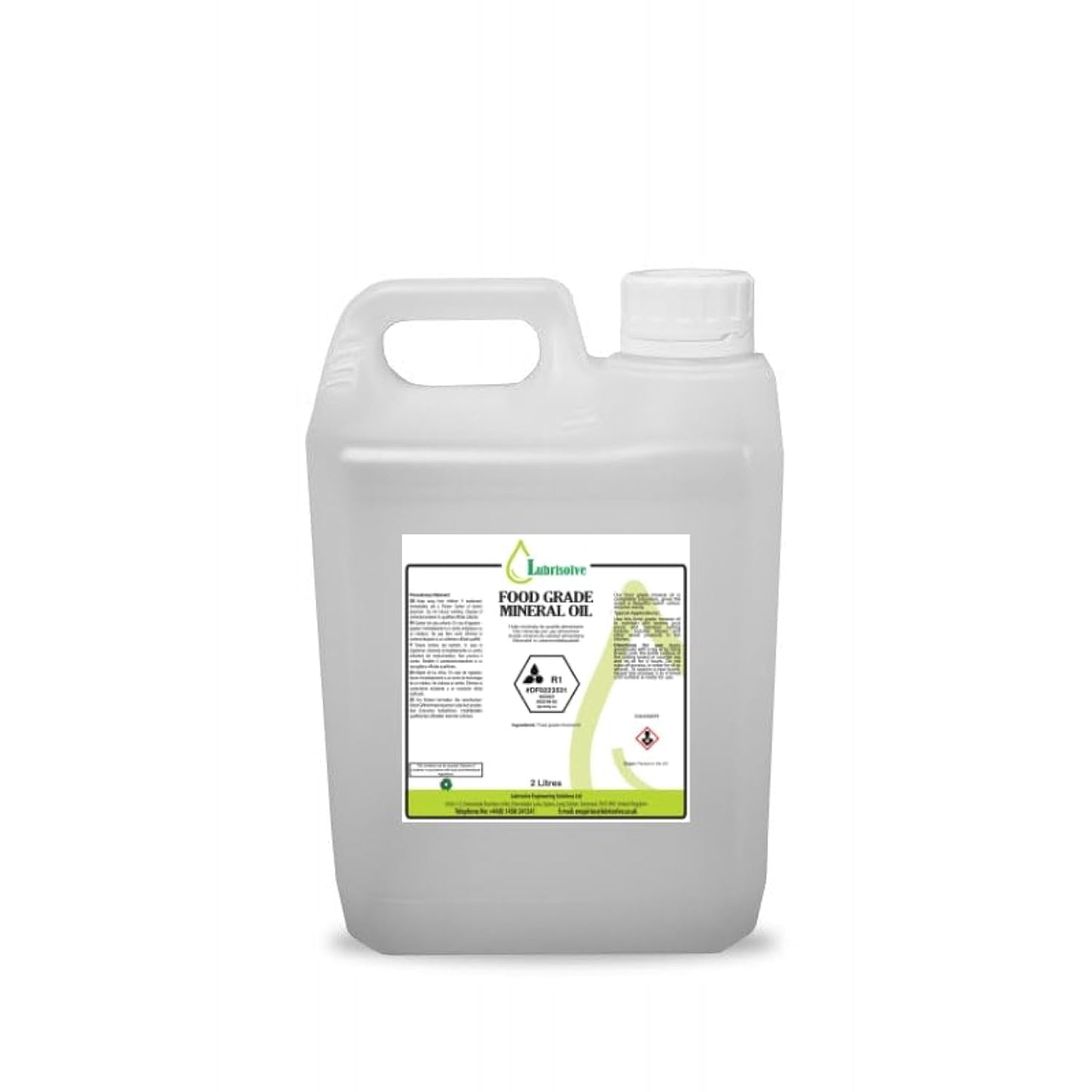 Lubrisolve Food Grade Mineral Oil for Cutting Boards, Countertops and Butcher Blocks, Slate and Stone 2 litres