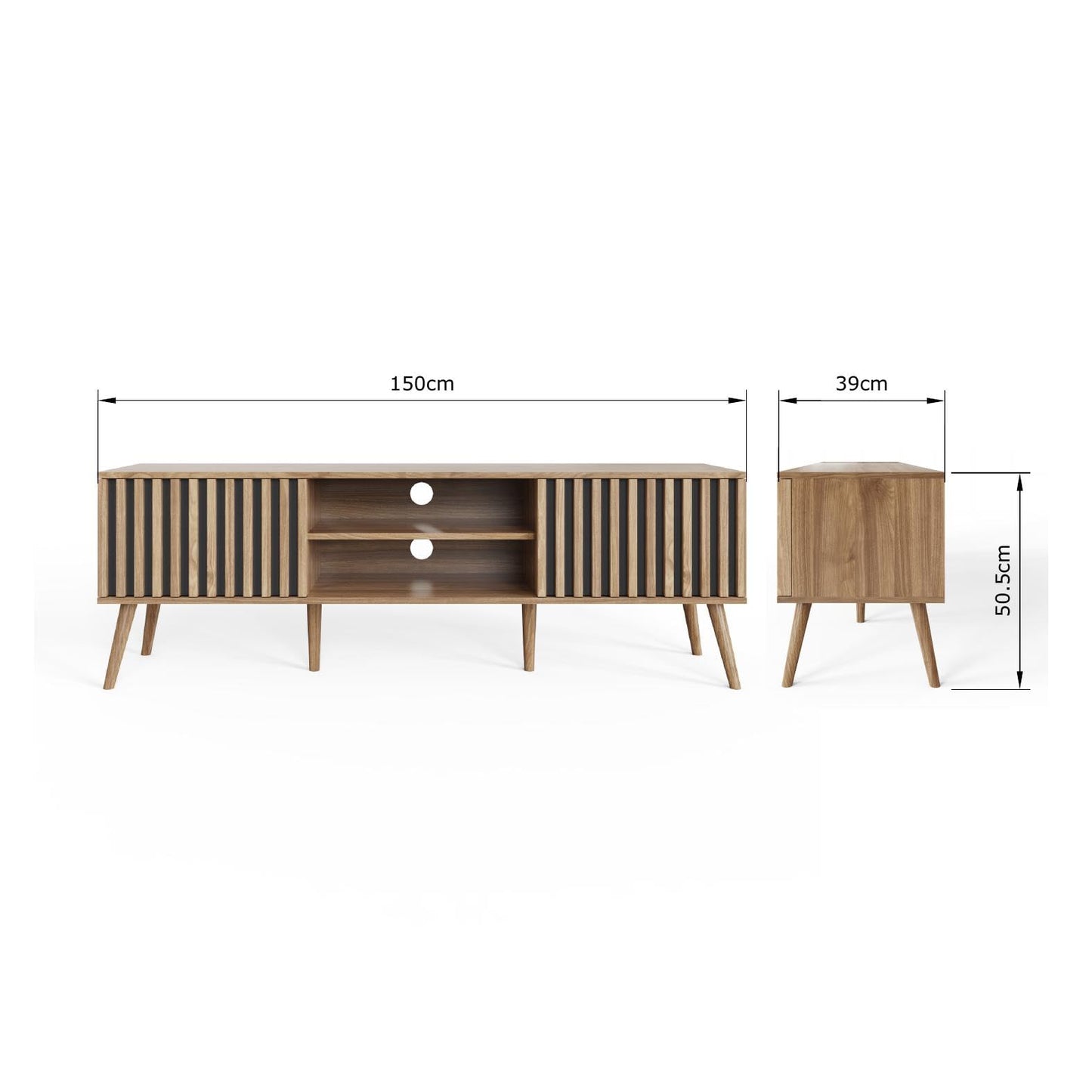 GFW Rowan TV Unit Oak