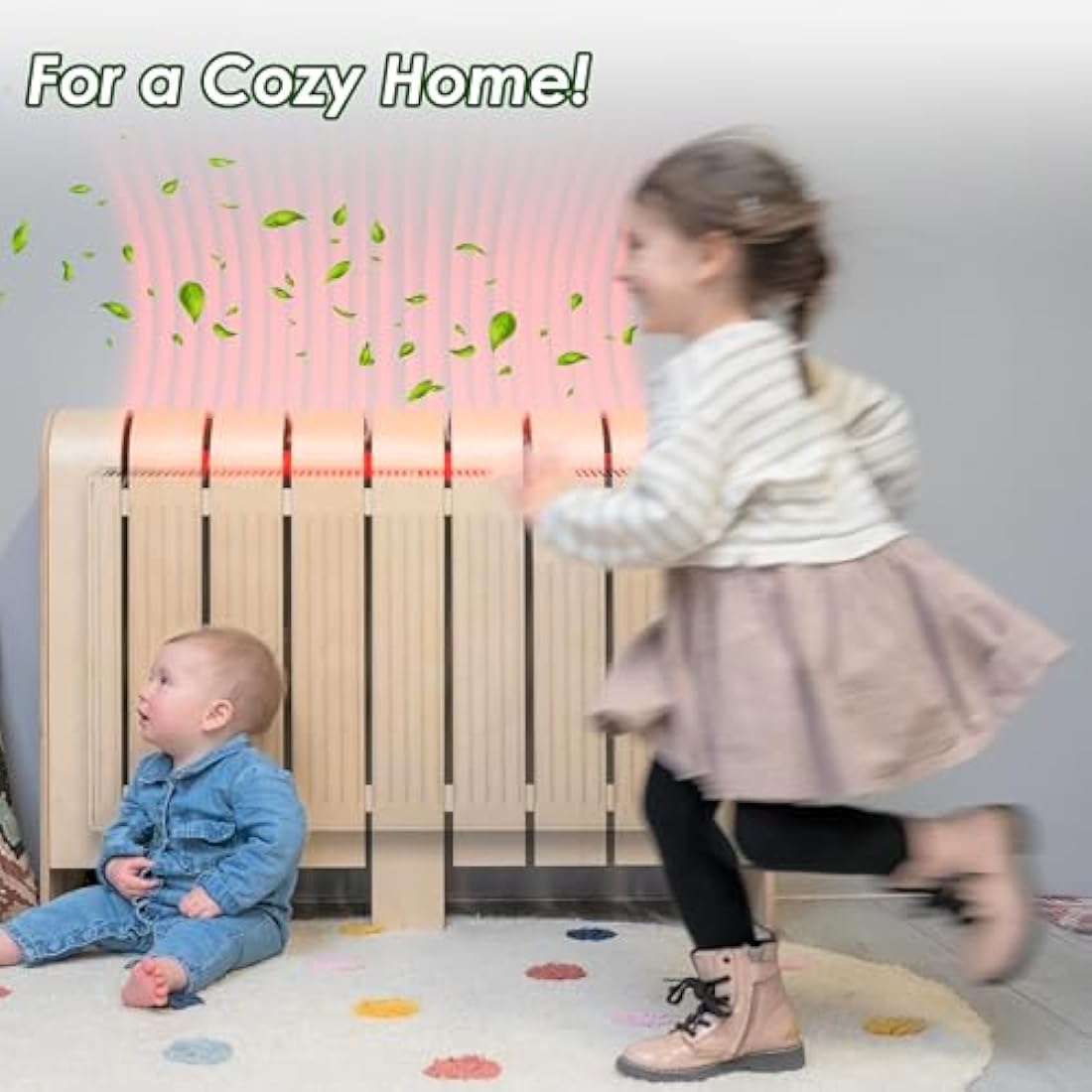 Radiator Cleaner Brush Thin Long 81cm Boar Bristles, Radiator Duster Brush Long Thin Bendable Flexible with Easy Grip Handle, Radiator Brushes for Cleaning Dust Inside Vanes and Backside