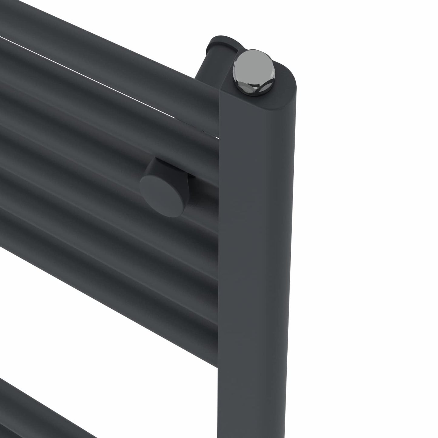 Warmehaus Straight Bathroom Heated Towel Rail Warmer 1800x600mm Anthracite