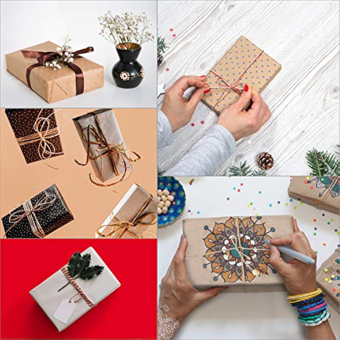 Kurtzy 50 Pack Black Kraft Gift Boxes - Box Measures 19 x 11 x 4.5cm (7.48 x 4.33 x 1.77 inches) - Easy Assemble Rectangle Presentation Favour Present Box - Parties, Birthdays, Weddings, Holidays