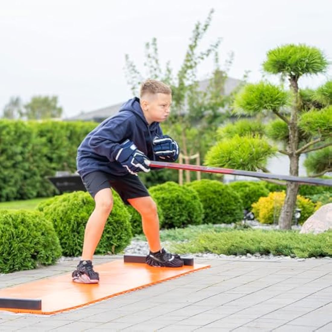 My Slide Board Lit - In & Outdoor Cardio Exercise Workout and Balance to Tone Legs, Glutes, & Core Muscles Training Sliding board - Easy to Use - Home Gym Equipment Super Smooth surface with Booties