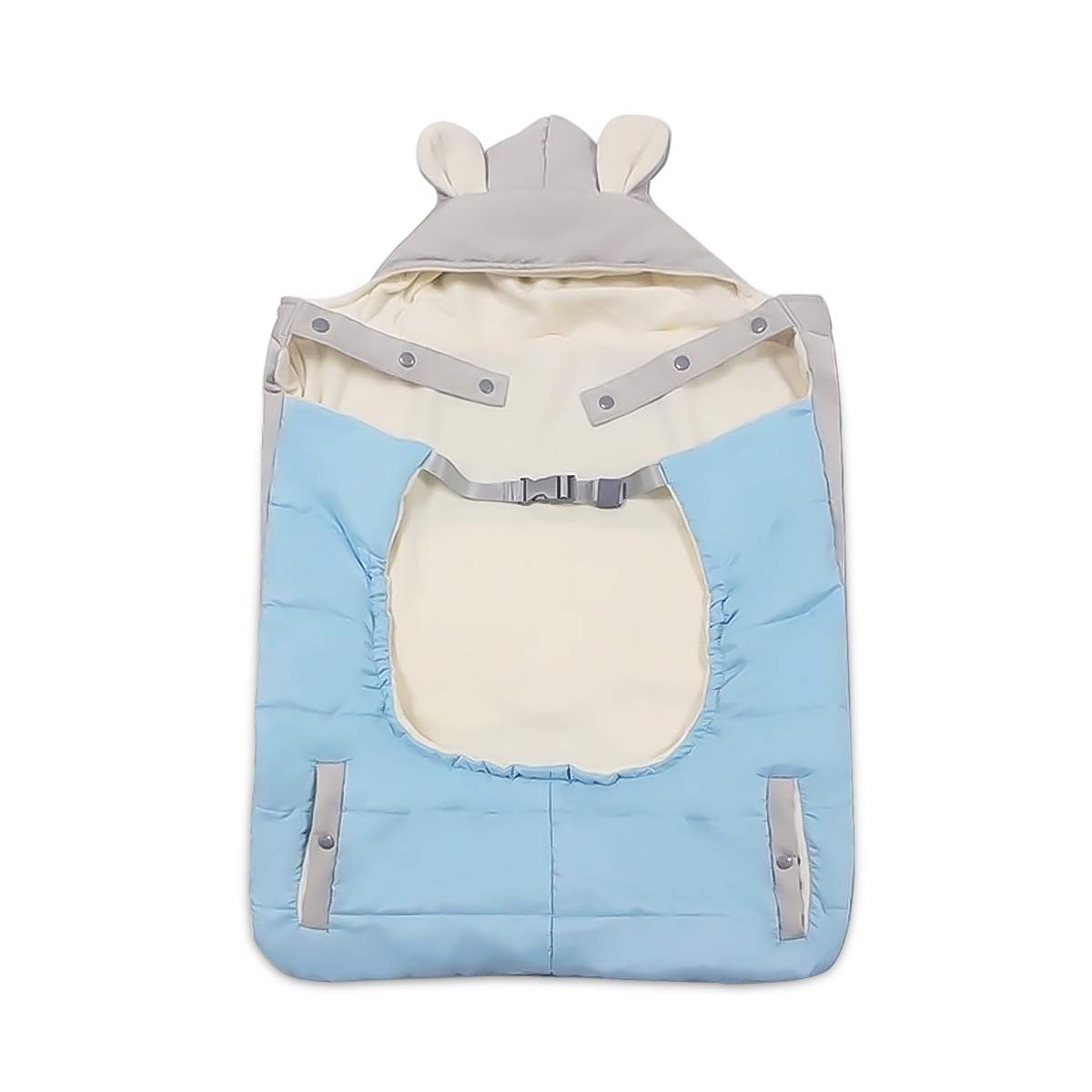SONARIN All Seasons Weather Thick Cover for Baby Carrier,Cloak for Winter Warm,Fit Any Baby Carrier,Windproof,Waterproof(Blue)