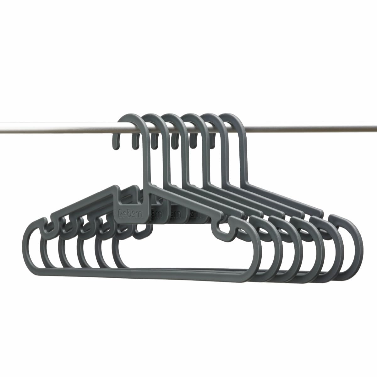 ReBorn Recycled Coat Hangers Pack of 5 Wardrobe Clothes Non Slip Made in UK