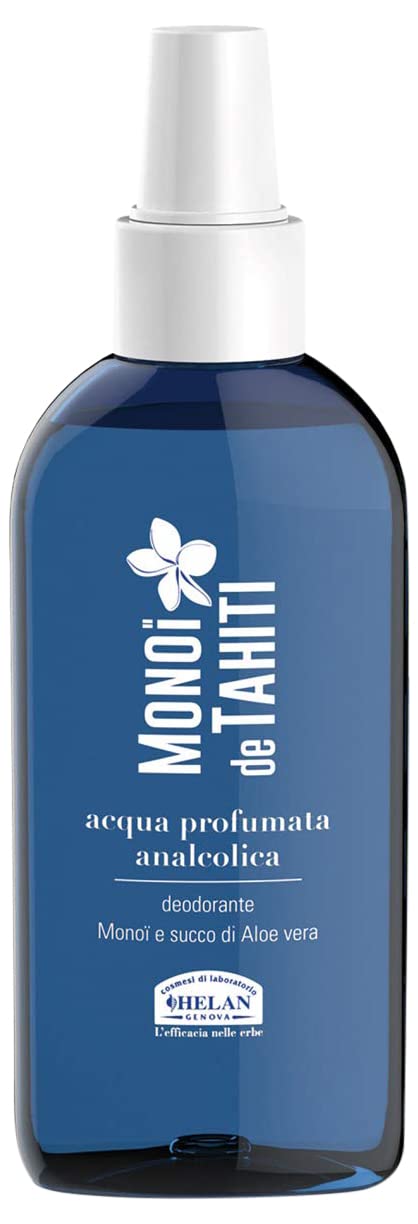 Helan, Monoi De Tahiti - Lotion Tonique Visage et Corps sans Alcool, Naturelle et Douce, Parfum Femme et Homme Id?al comme Eau Deodorant