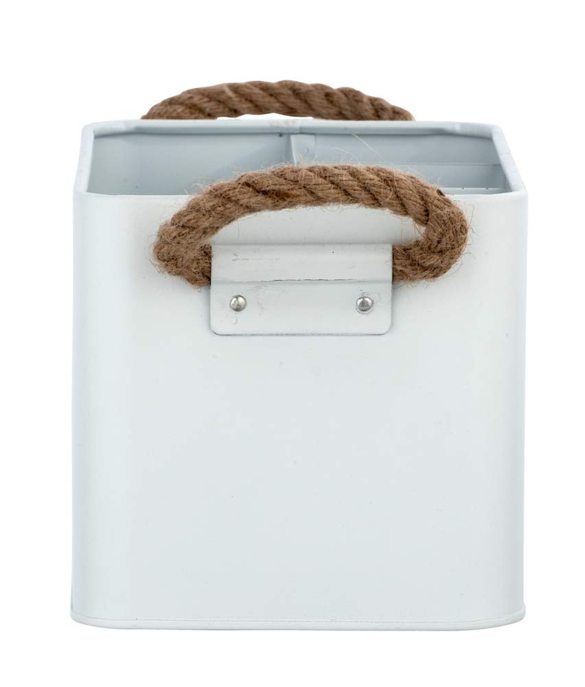WENKO 23700100 Bathroom Box, White, 19 x 12.5 x 13 cm