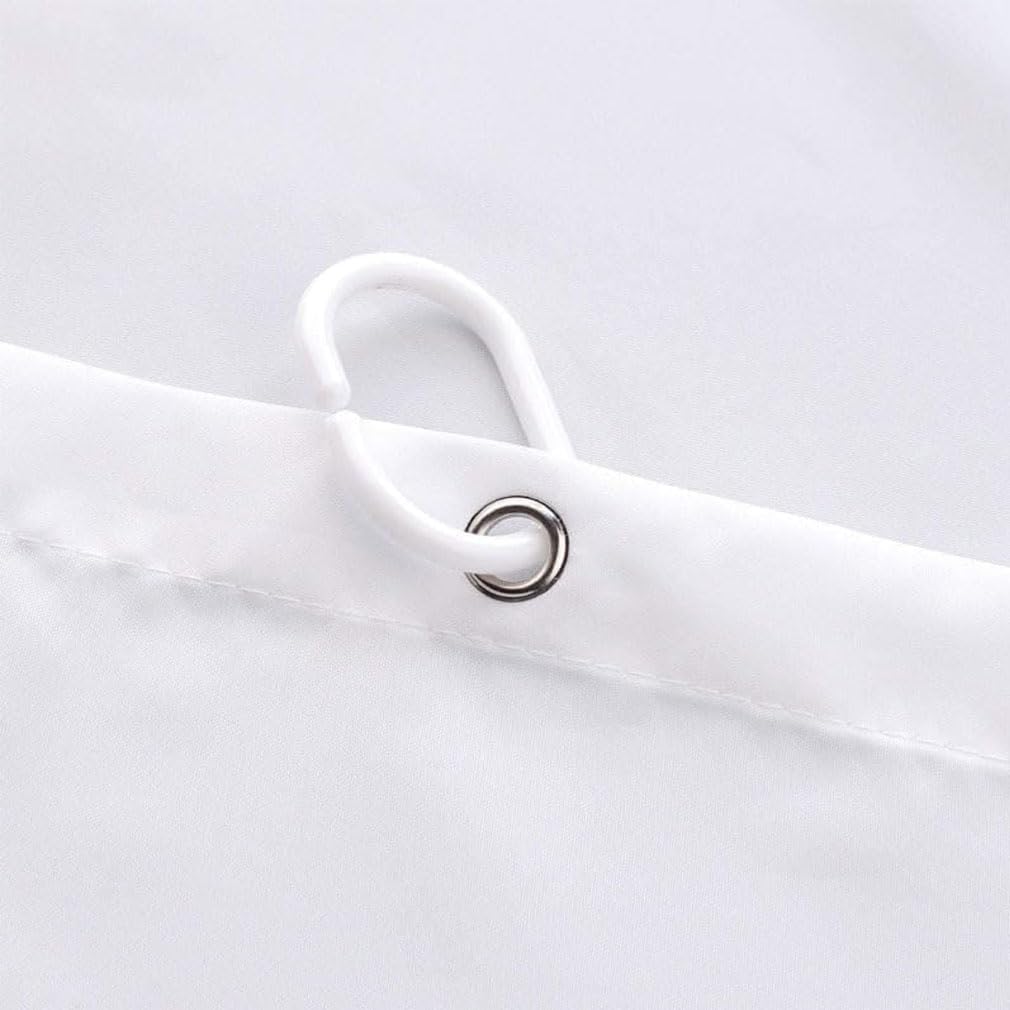 ruitao Shower Curtain, Mould Proof Resistant and Waterproof Washable Polyester Fabric with 12 Hooks, Quick Dry, Shower Curtain for Bathroom