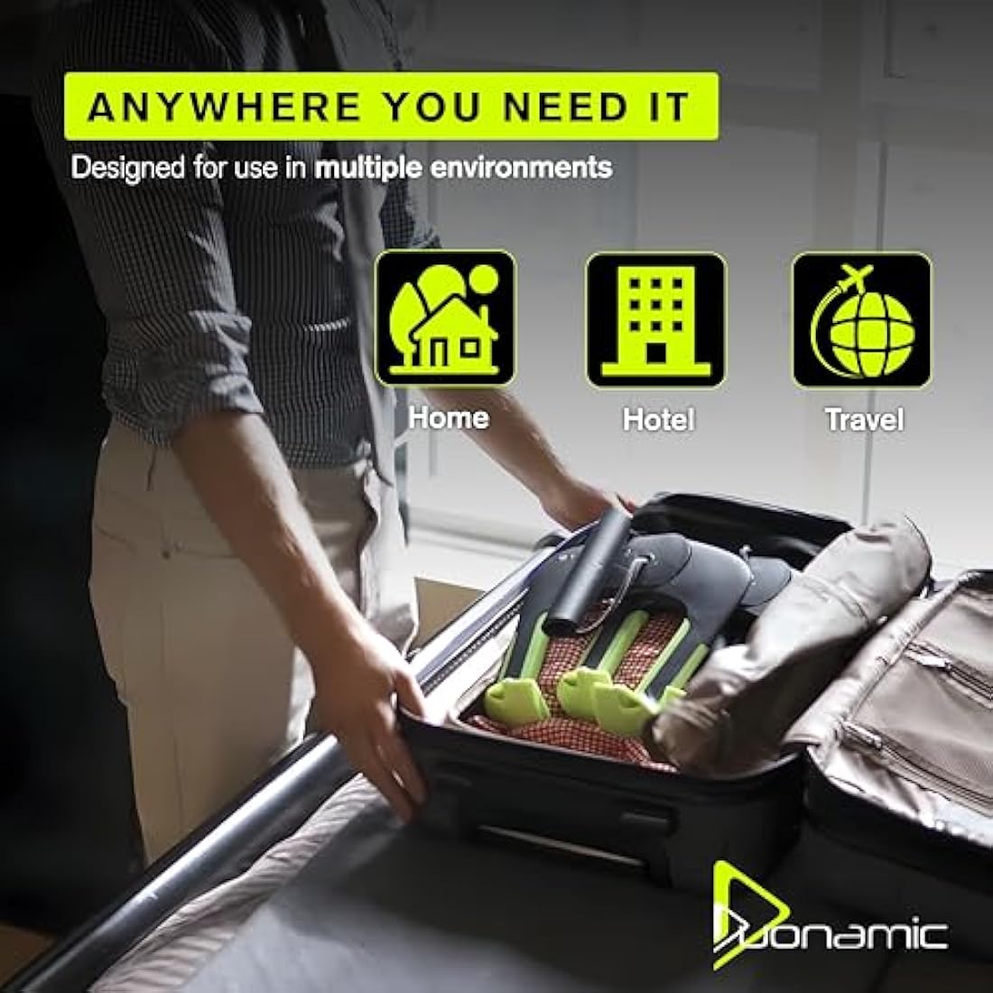 Duonamic Eleviia Neutral Grip Pull up Handles - Portable Pull up Bar for Travel, Workplace or Home - Pull up Bar Doorway - Pull up Grips - Perfect for Calisthenics Enthusiasts, Gymnasts & Climbers