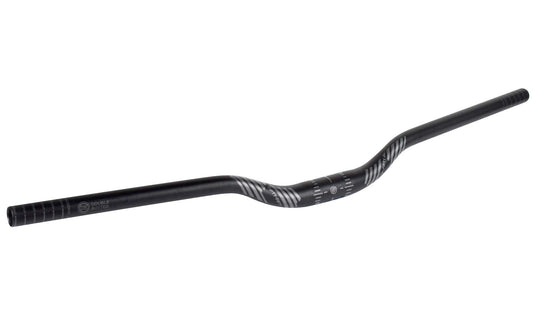 FIFTY-FIFTY Mountain Bike Riser Handlebar, Aluminum Alloy MTB Handlebar, 31.8mm Diameter, 780mm Wide Bicycle Bar (Black, 35mm Rise)