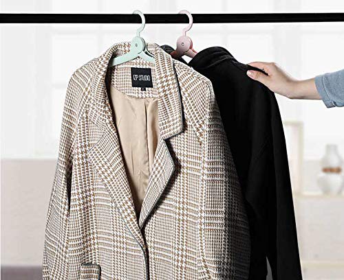 4Pcs Folding Coat Hanger Plastic,Portable Travel Clothes Hanger,Outdoor Windproof Skirt Hangers