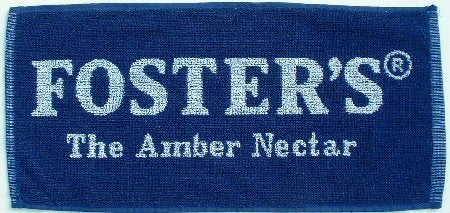 signs-unique Fosters Lager Cotton Bar Towel (Amber Nectar)