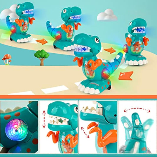 DINORUN Baby Toys Crawling Walking Dinosaur Toys With Musical Light for Boys And Girls Baby Sensory Sound Toys Toddler Birthday Gifts