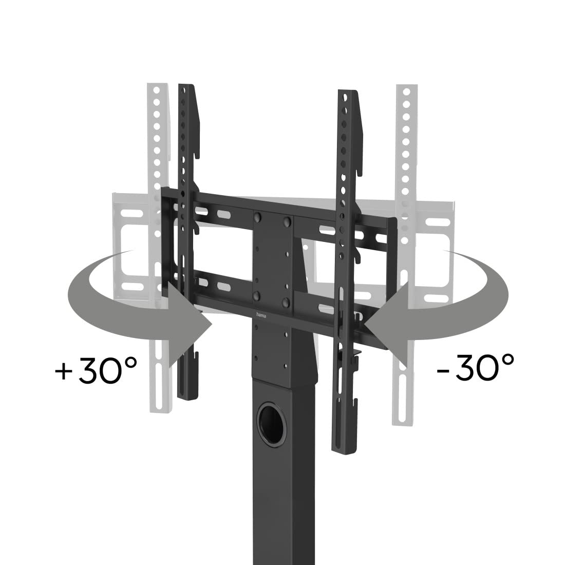 Hama TV Stand Swivel Height Adjustable 140cm (55") to 30kg