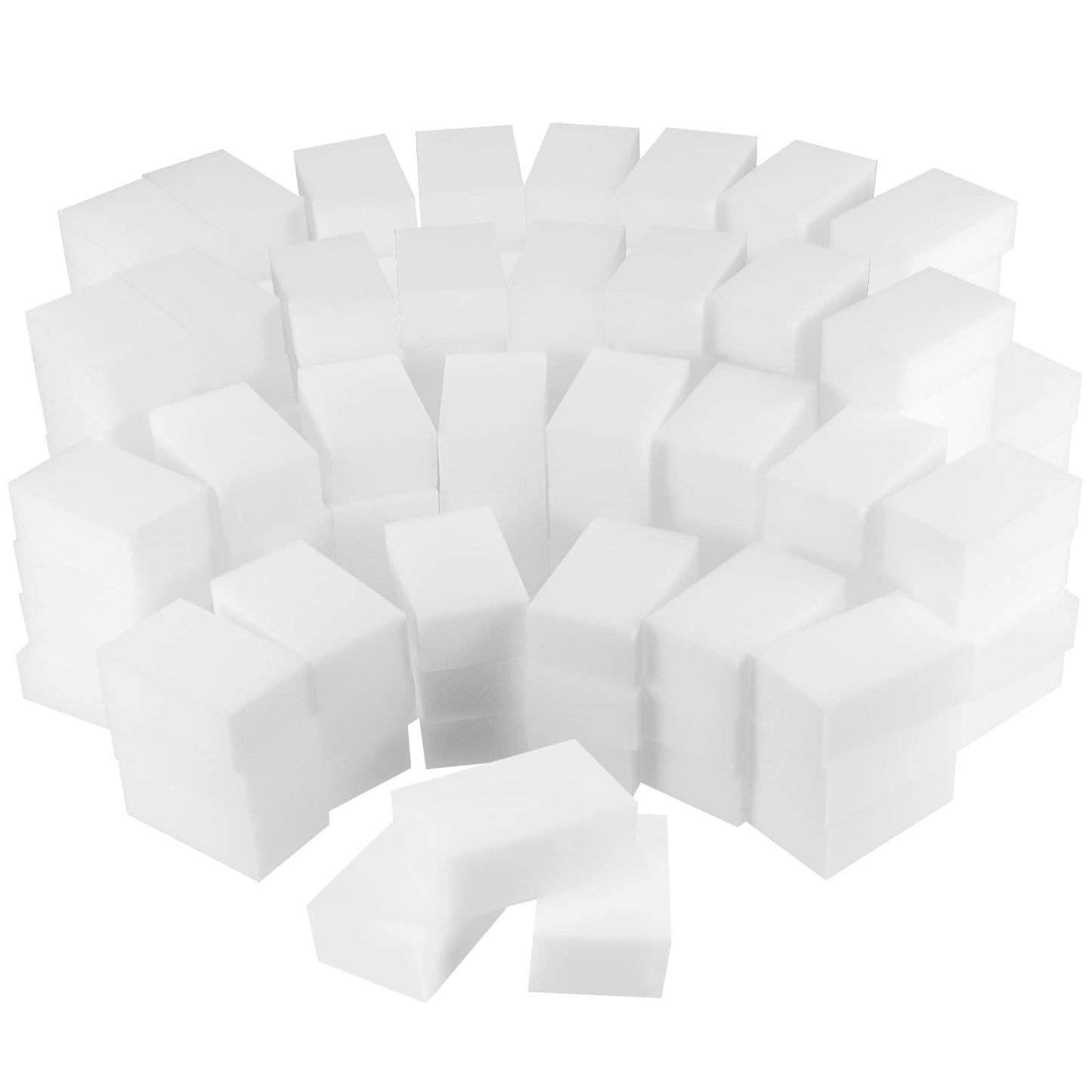 HAKZEON 100 Pack 80 x 50 x 30 mm Magic Eraser Sponge, Multi-Functional Melamine Foam Cleaner, Magic Cleaning Sponge for Wiping Dirt Stain Grime and