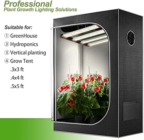 LinQool LED Grow Light 240w,3X3ft Dimmable Plant Grow Light UV IR,Sunlike Full Spectrum for Indoor Plants Seeding Veg and Bloom Plant Growing Lamps