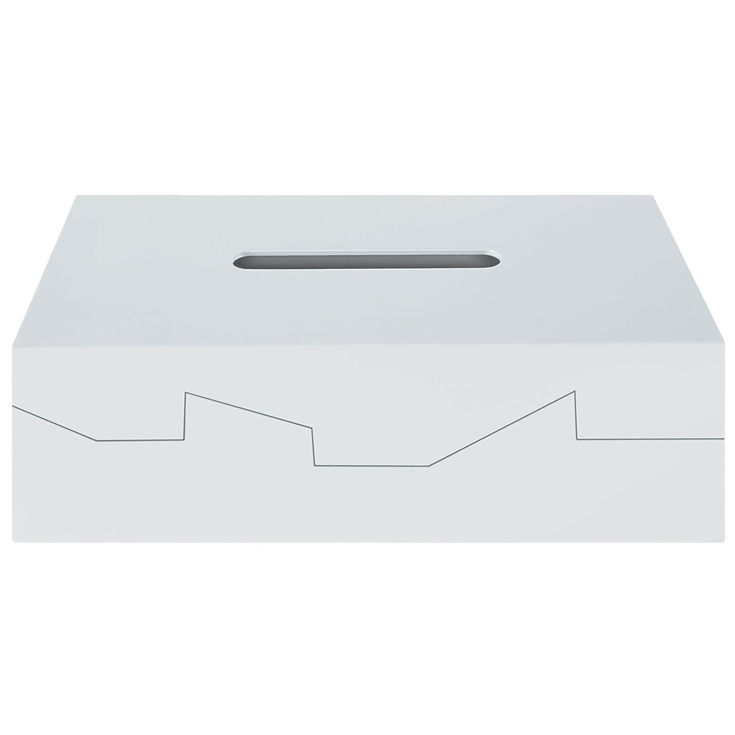 Spirella Silhouette Collection Tissue Box 24.8 x 12.8 x 8 cm, ABS, White