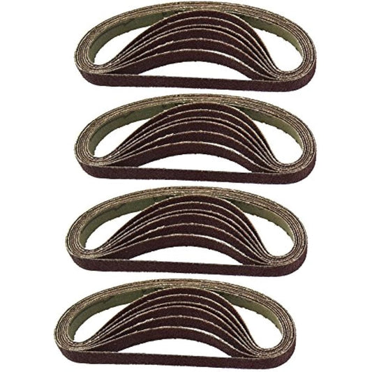 10mm 330 x 10mm Wide Air Finger Belt Sander Power File Detail Sanding + 25 Belts