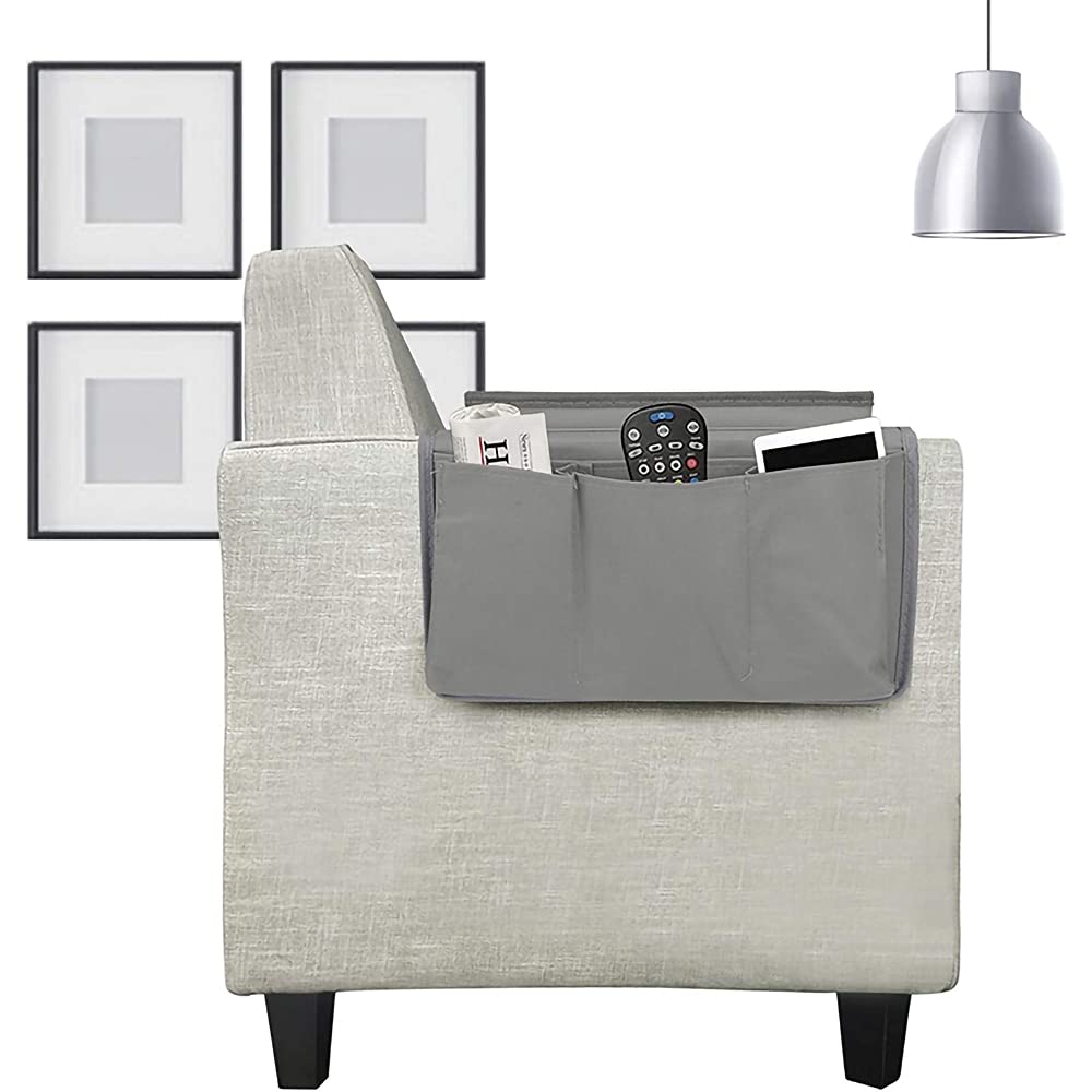 Sofa Candy Organizer with Tray Sofa Armrest Organizer with Cup Holder Couch Armchair TV Remote Caddy Sofa Storage Bag for Phone Tablet Book Magazines