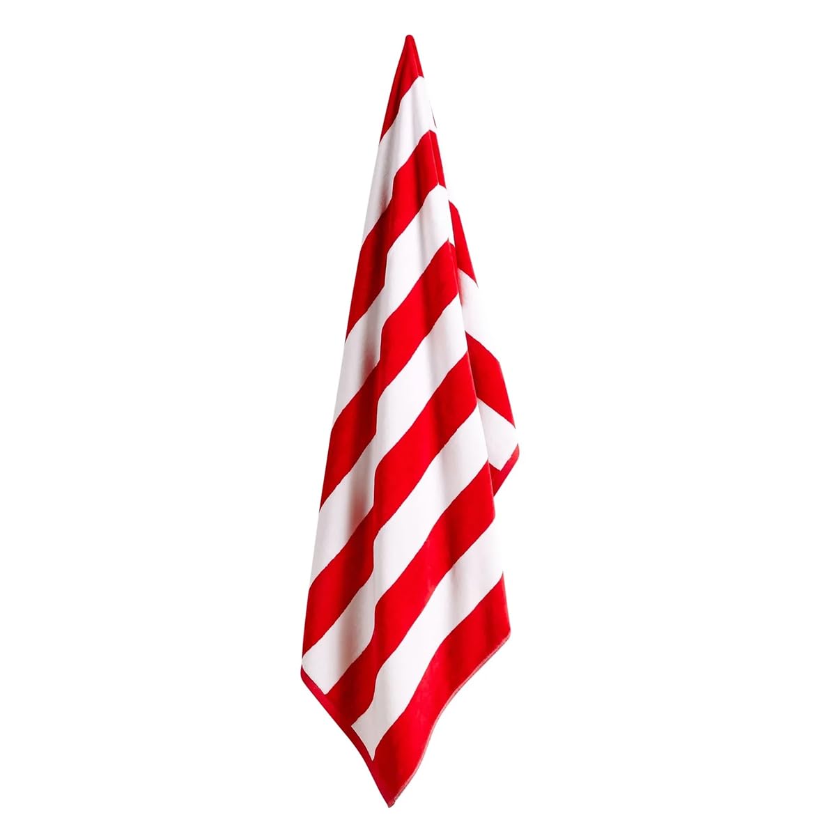 Christy Cabana Stripe Beach Towel | Extra Large | Sand Free | 100% Cotton | Luxury Super Soft Velour Front | Quick Dry Towelling Rear