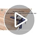 Nuovoware Table Vise 70mm, 360° Swivel Base Universal Home Portable Bench Clamp, Clamp-on Vise Bench Clamps Fixed Tool for Woodworking, Metalworking, Cutting Conduit, Drilling, Sawing, Black