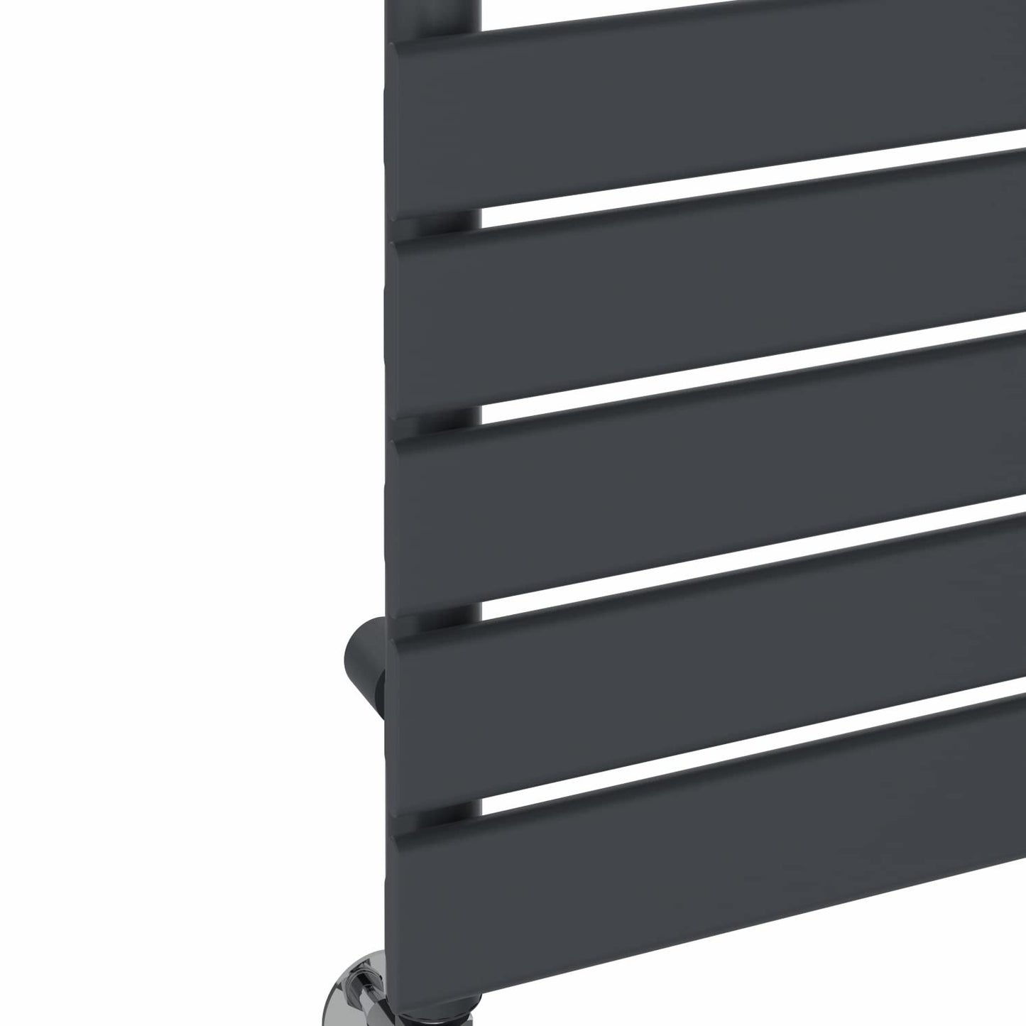 NRG Flat Panel Bathroom Heated Towel Rail Radiator 1800 x 450mm Anthracite