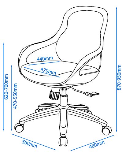 Alphason,AOC1010-M-GRY,Croft Grey back designer mesh chair - grey frame,grey frame