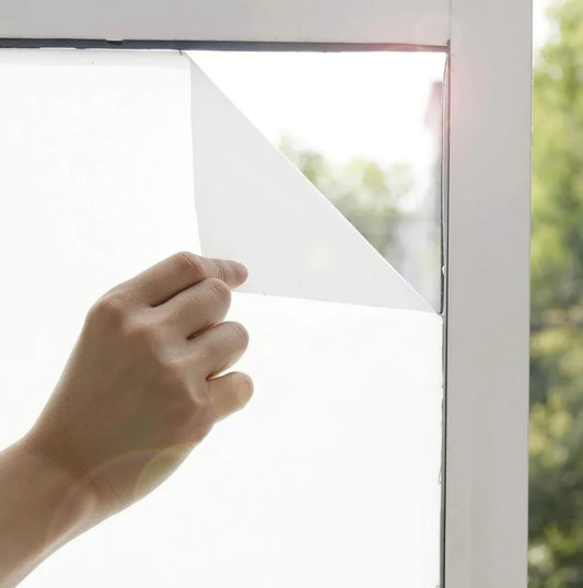 vgoltd Frosted Window Film Self Adhesive Vinyl Privacy Film for Glass Windows Bathroom Home & Office Doors (91cm x 10m)
