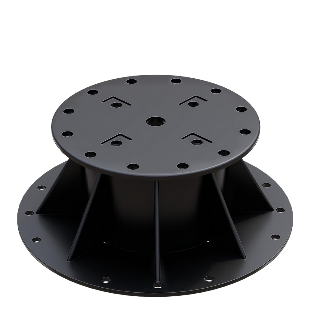 Ceta Adjustable Decking Pedestal, Pack of 10, 28mm-76mm, Shed Base, Riser Bearing Support, Shed Support, Feet Suitable for DIY Projects