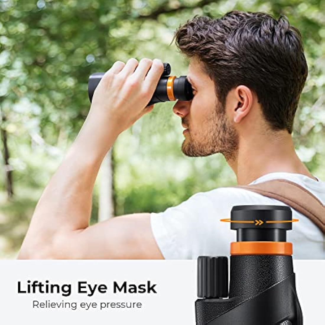 K&F Concept 12X50 High Power Monocularļ¼Waterproof HD Pocket Monoculars Scope for Adults with BAK4 Prism & FMC Lens- IP66 Waterproof- for Bird Watching Hiking Hunting Camping Travelling, Black