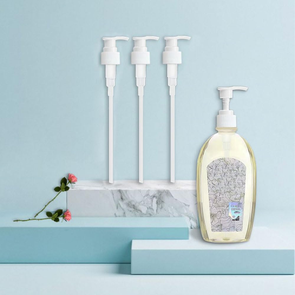 1000ml Shampoo Pump Dispenser, Fit 28mm Standard Screw Top Bottles, 3 PCS