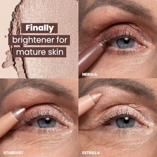Prime Prometics PrimeEyes Eye Brightener for Mature Women – Creamy Eye Shadow Sticks – Easy Application, Quick Eye Lift Effect – Hypoallergenic, Long Wear, Water-Resistant (Estrella)