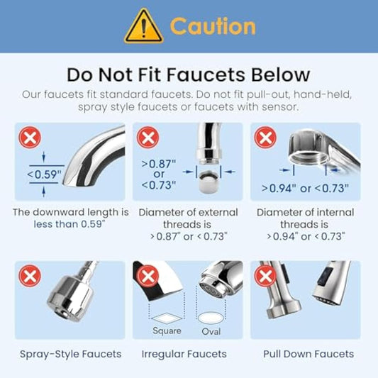 Waterdrop Water Filter Tap, 5-Stage Stainless Steel Tap Water Filter, Countertop Water Filter for 8000 Gallons, Reduces Heavy Metals, Bad Odor and 99% Chlorine, WD-CTF-01(1 Filter Included)