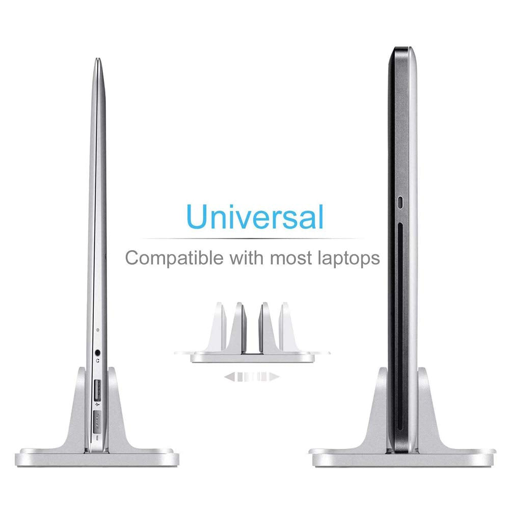 Oranlife Vertical Laptop Stand Holder, Silver