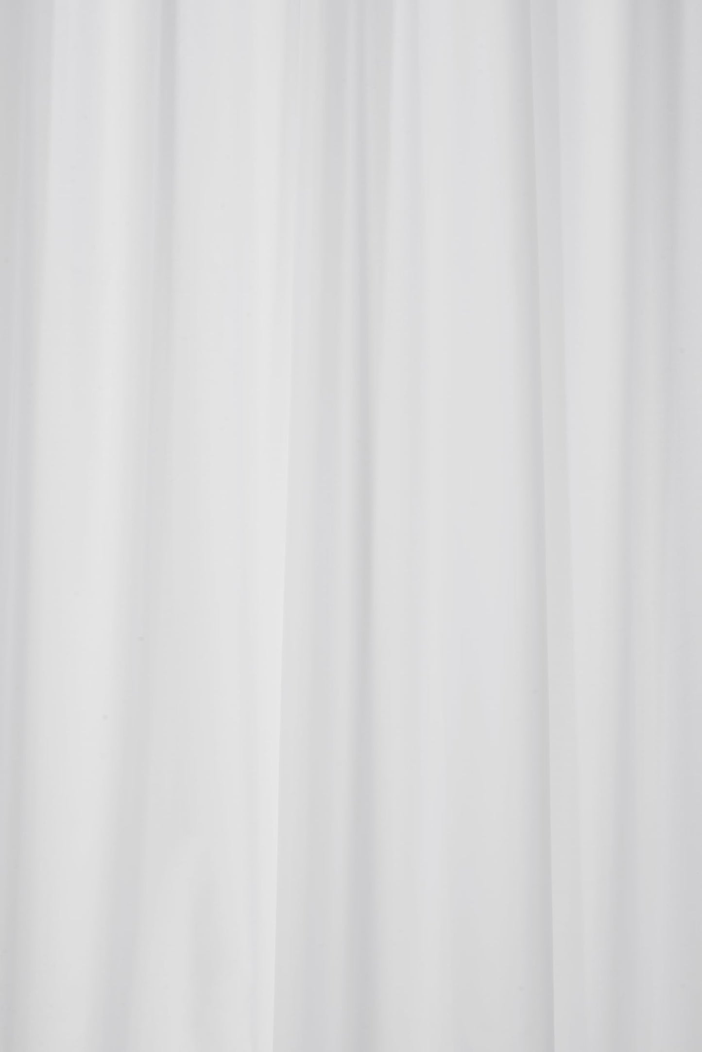 Croydex GP85115 Professional Plain White Water-Resistant Textile Shower Curtain 1800 X 2000mm