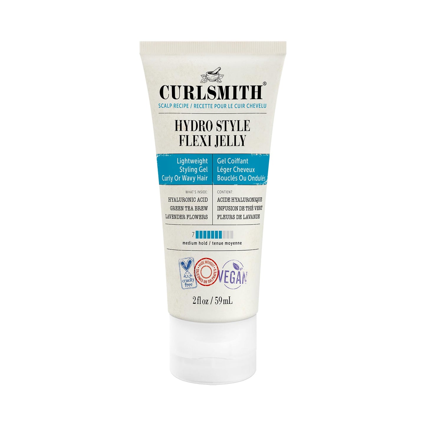 Curlsmith - Hydro Style Flexi-Jelly - Vegan Defining Gel for Wavy, Curly or Coily Hair (59ml)