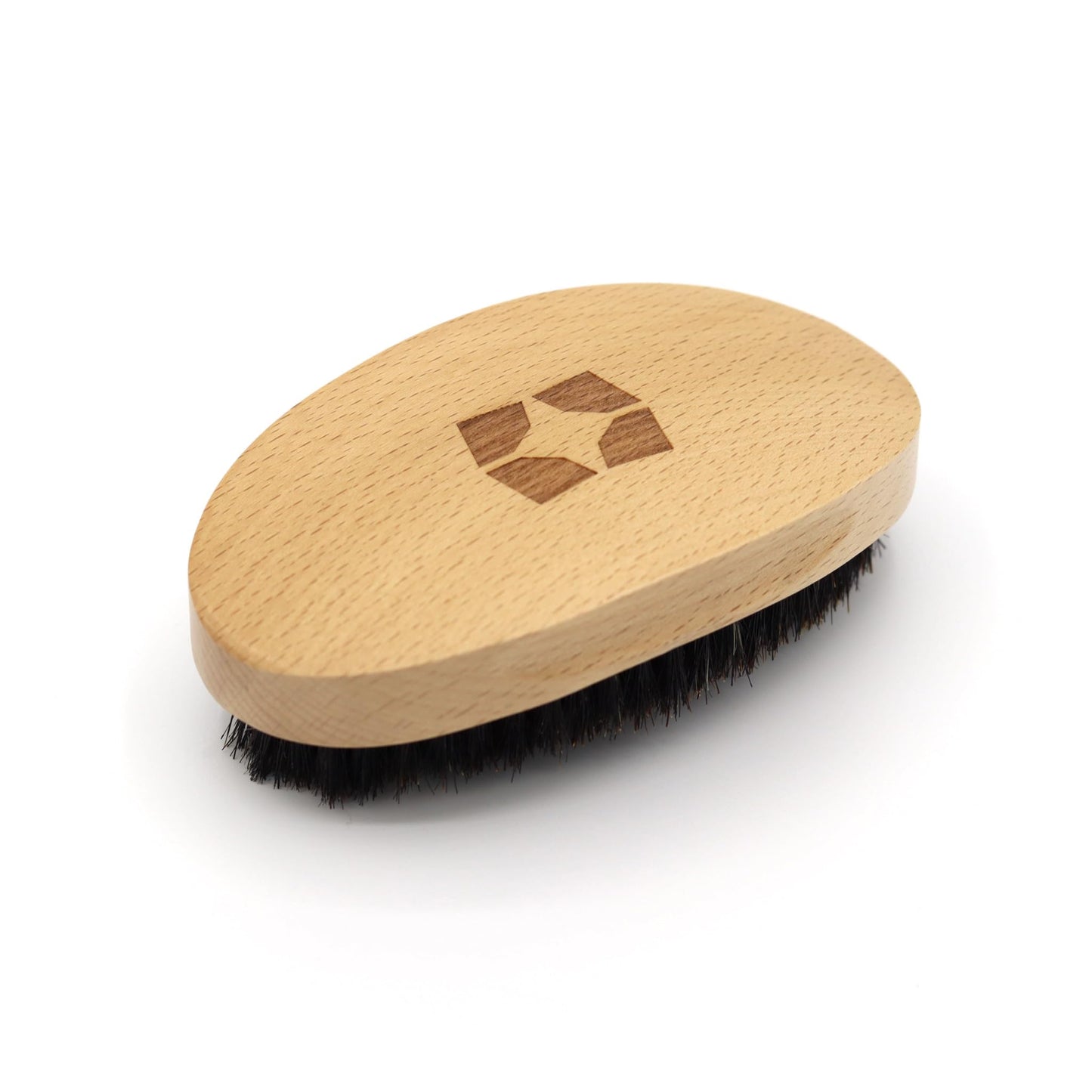 SHYNE Soft Curved Hairbrush | 360 Wave Brush with Reinforced Boar Bristles | Perfect for Waves and Beards | Everyday Grooming Men?s Brush | Compact &