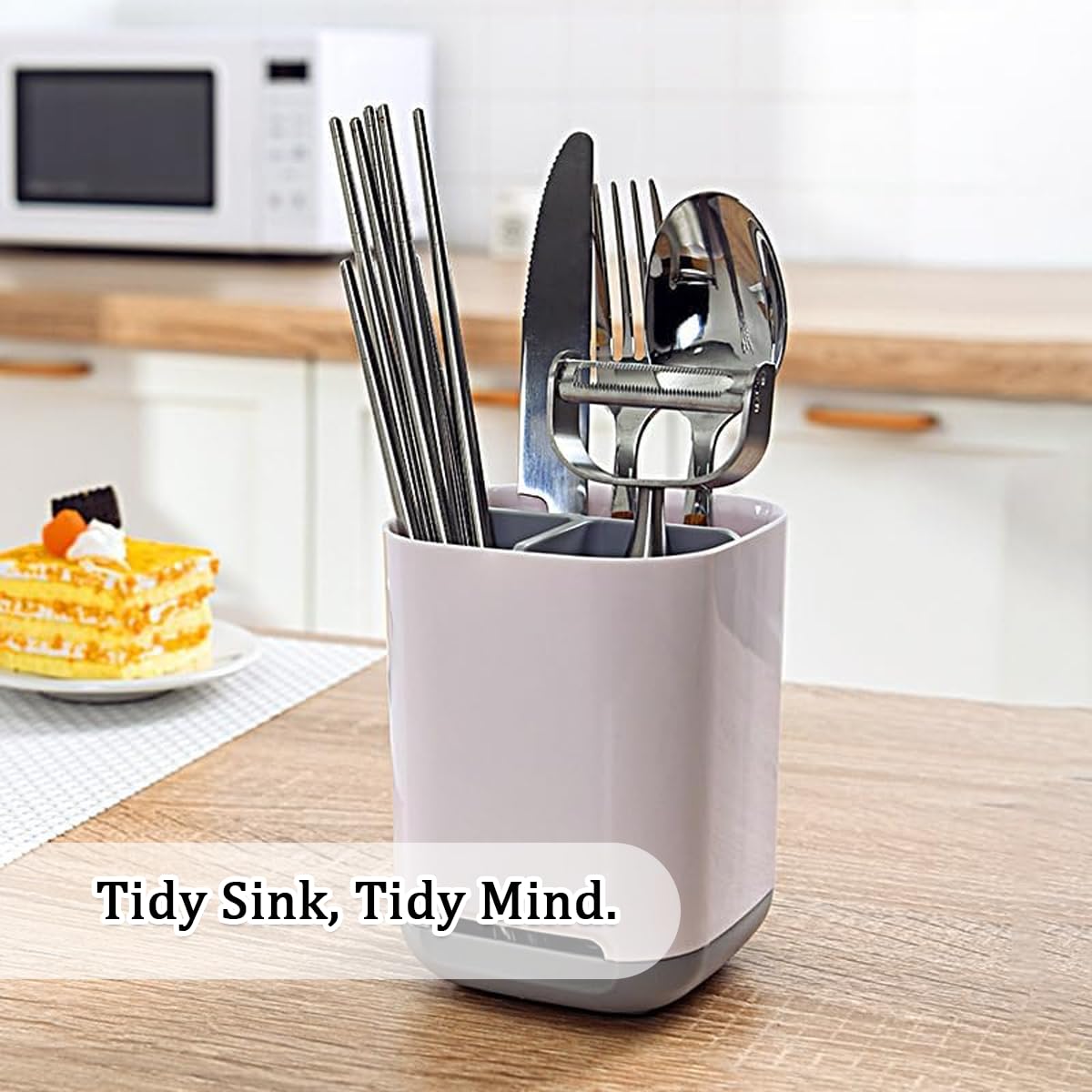Toothbrush Holder Set, Freestanding Bathroom Tooth Brush Holder for Bathroom, Ceramic Toothbrush Holder for Electric & Manual Toothbrushes