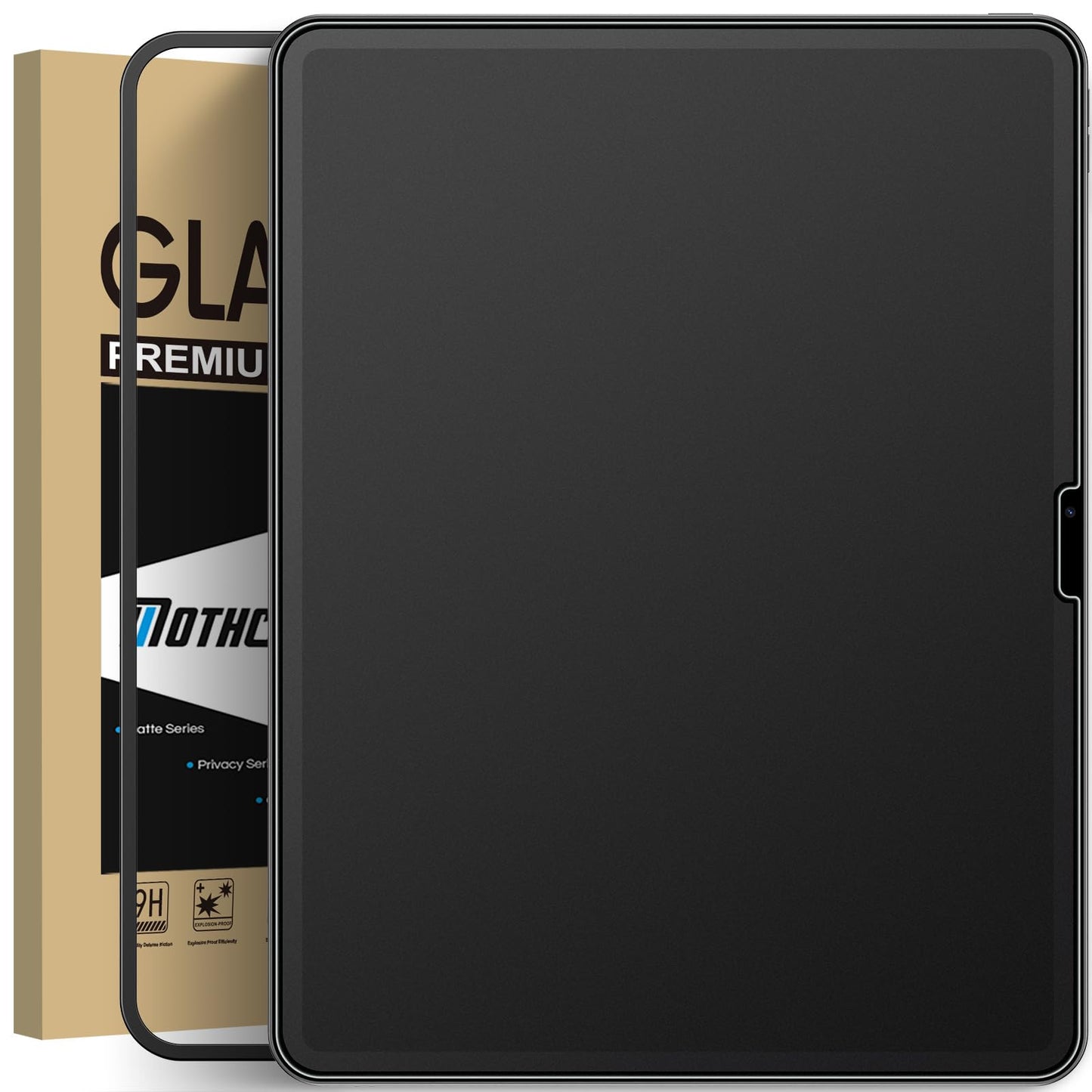 Mothca Matte Screen Protector for iPad Air 13-Inch M3 / M2 (2025/2024), 9H Matte Tempered Glass Film, Anti Glare Anti-fingerprint (1 Pack)
