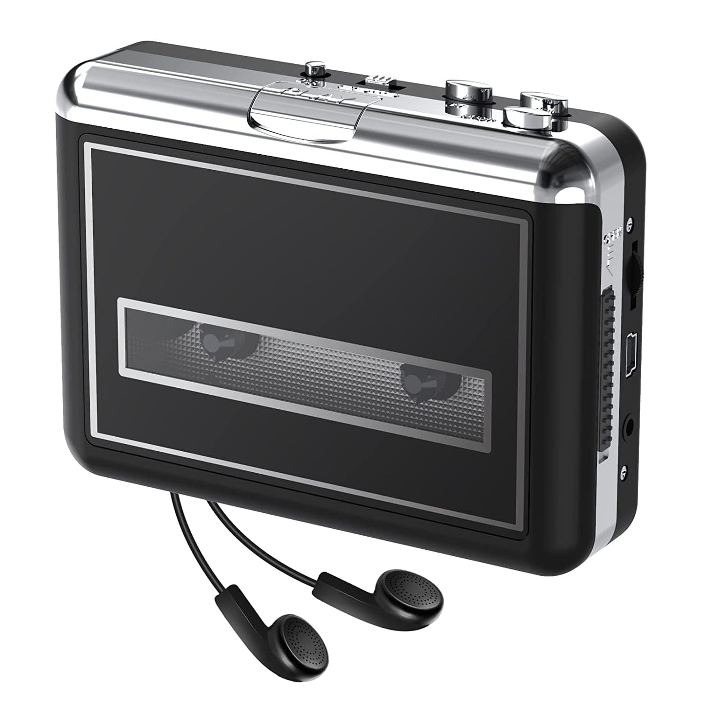 Portable Cassette Player Converter- Compact Cassette Tape Player Recorder, Convert Audio Music Cassette to MP3 Digital via USB, Compatible with