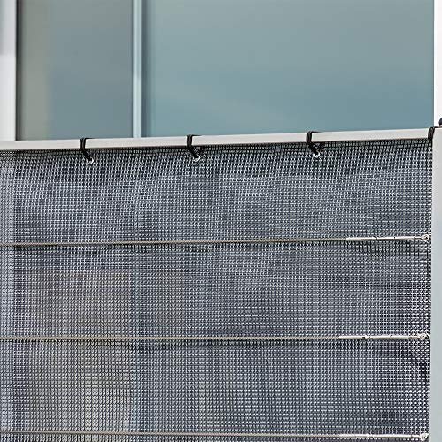 Tenax 1 a140305 TexStyle VIP Screening Fence Breeze Anthracite/Silver 500,0 PVC X 100.0 x 0.1 cm