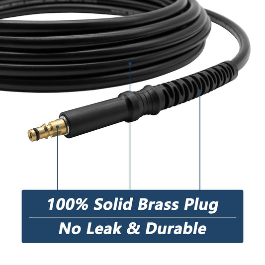 DERASL K?rcher High Pressure Washer Hose Extension 10M (for Quick Connect Models) for Karcher K2 K3 K4 K5 K6 K7 (30m)