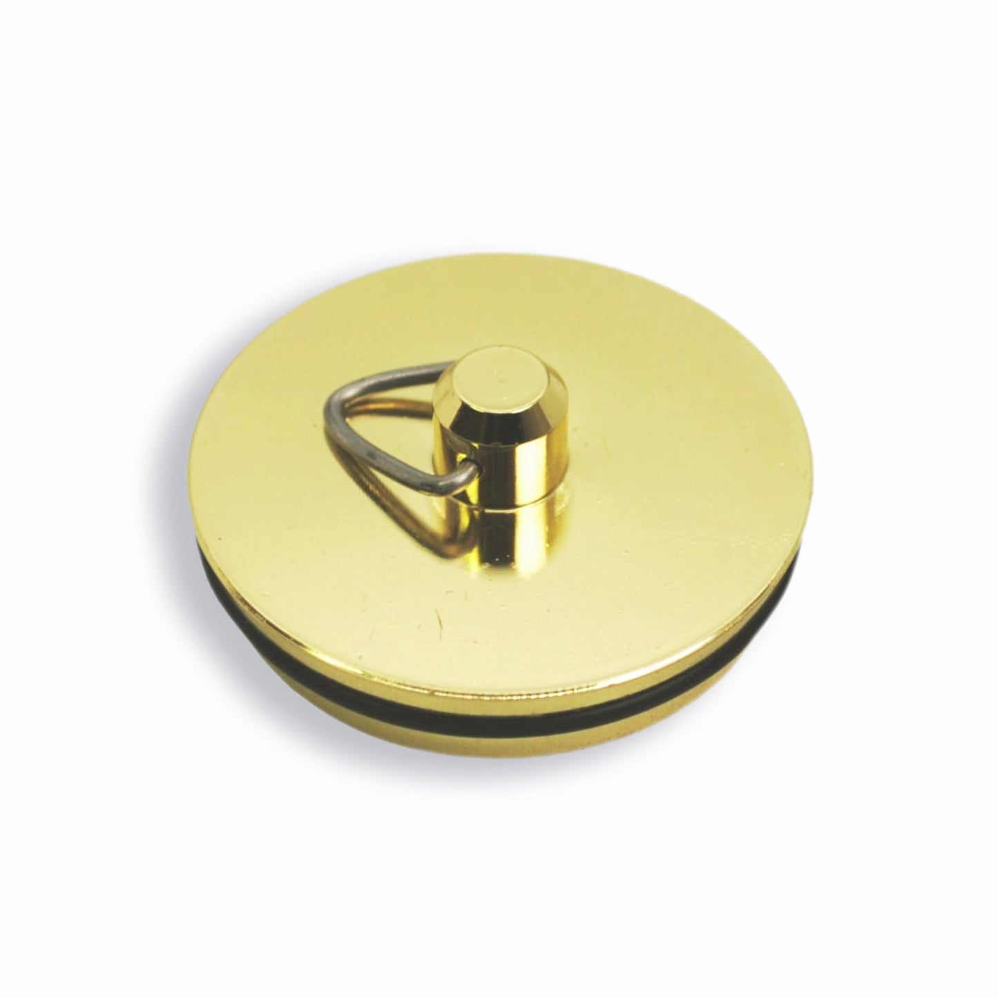45mm Brass Bath Plug with 18in Ball Chain & S Hook | 1¾in Stopper