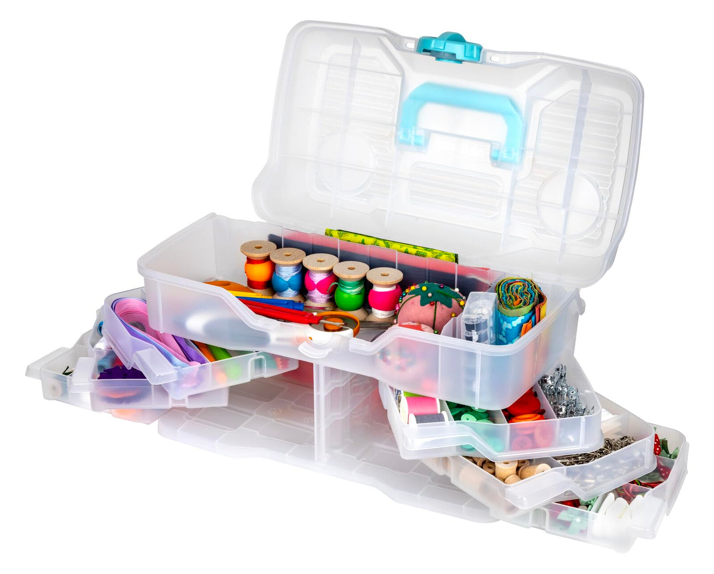 ArtBin Clear Plastic Organizer Small Parts Organizer - for DIY Arts & Crafts Storage Boxes & Organizers, Sewing Storage