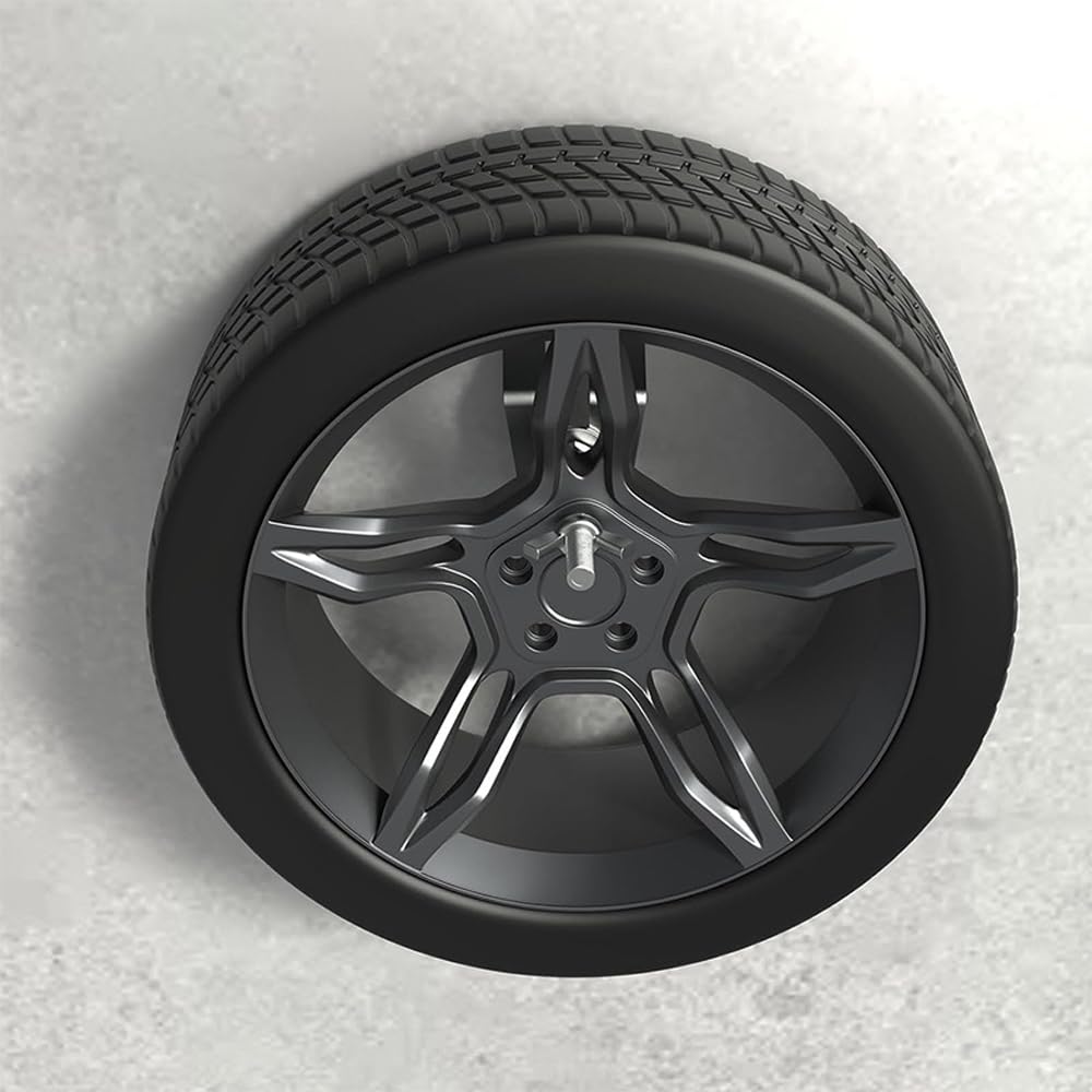 VOANZO Wall Mount Spare Tire Bearer Durable Wheel Tire Bracket Rack for Trailers Vehicles Vans and Cargo Storage Solutions
