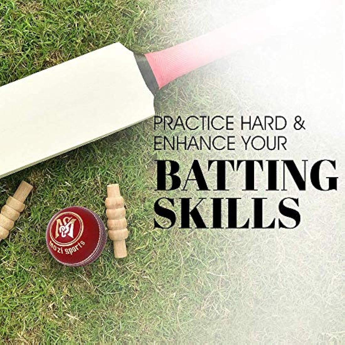 Mozi SportsĀ® Leather Cricket Ball Senior Hand Stitched Match Quality Balls Weight 5.50oz