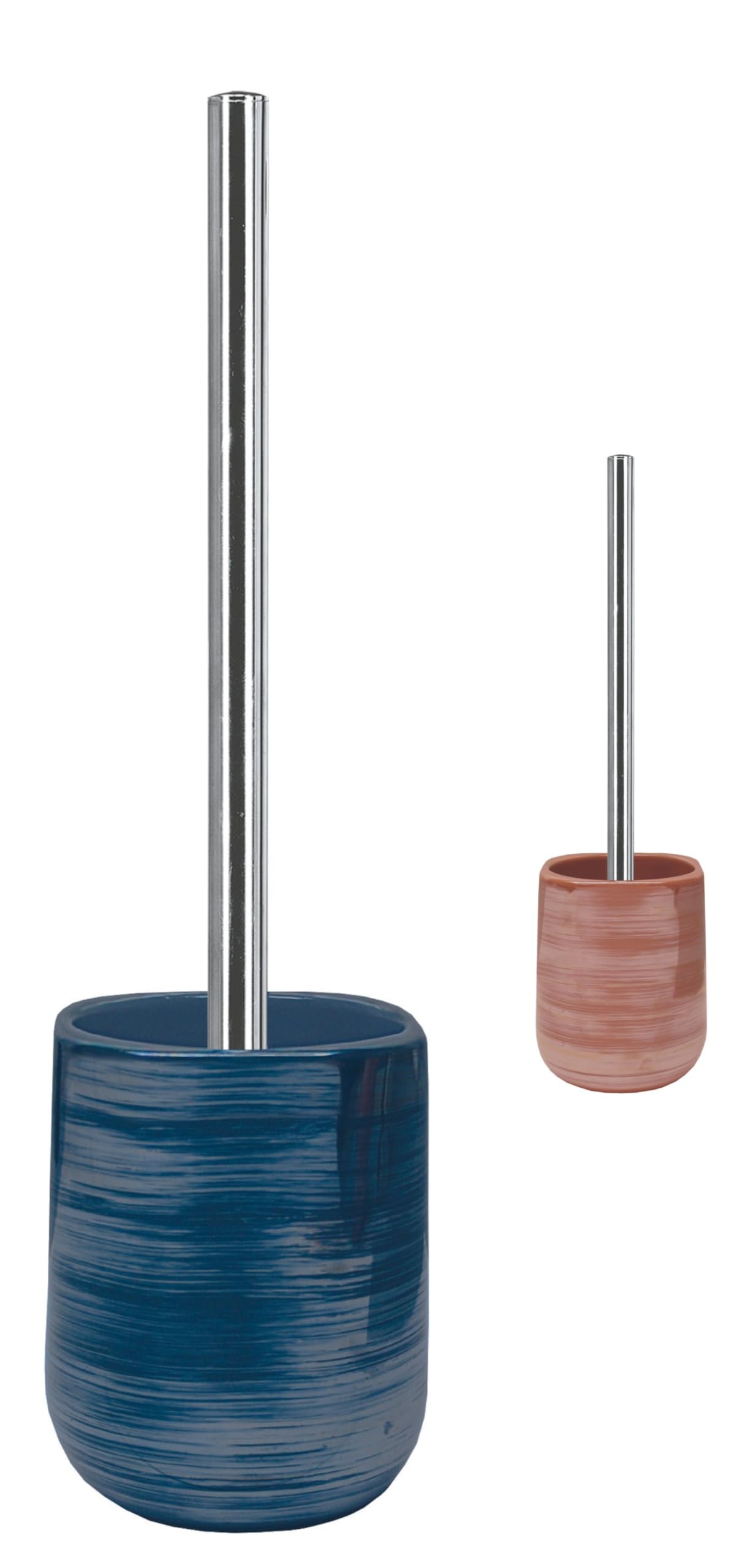 KW Luxury Ceramic/Porcelain/Stoneware Toilet Brush and Holder (Blue)