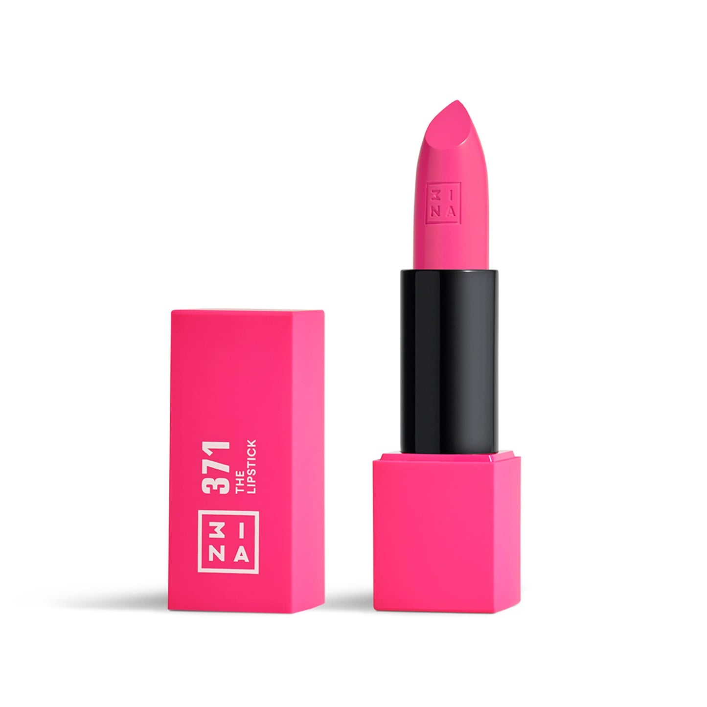 3INA MAKEUP - Vegan - The Lipstick 371 - Doll pink - Highly Pigmented Shades - Moisturizing Creamy Texture - Smooth Formula - Intense Color - Shiny