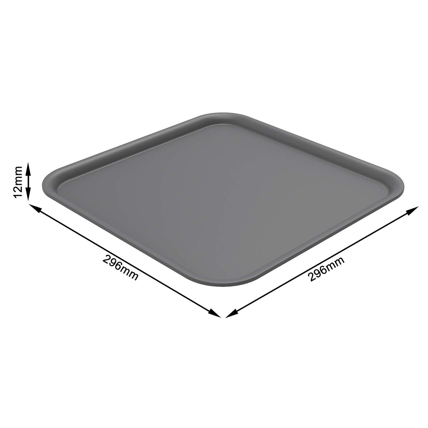 Rotho, Brisen, Lid for storage box 18l, Plastic (PP) BPA-free, anthracite, 29,6 x 29,6 x 1,2 cm